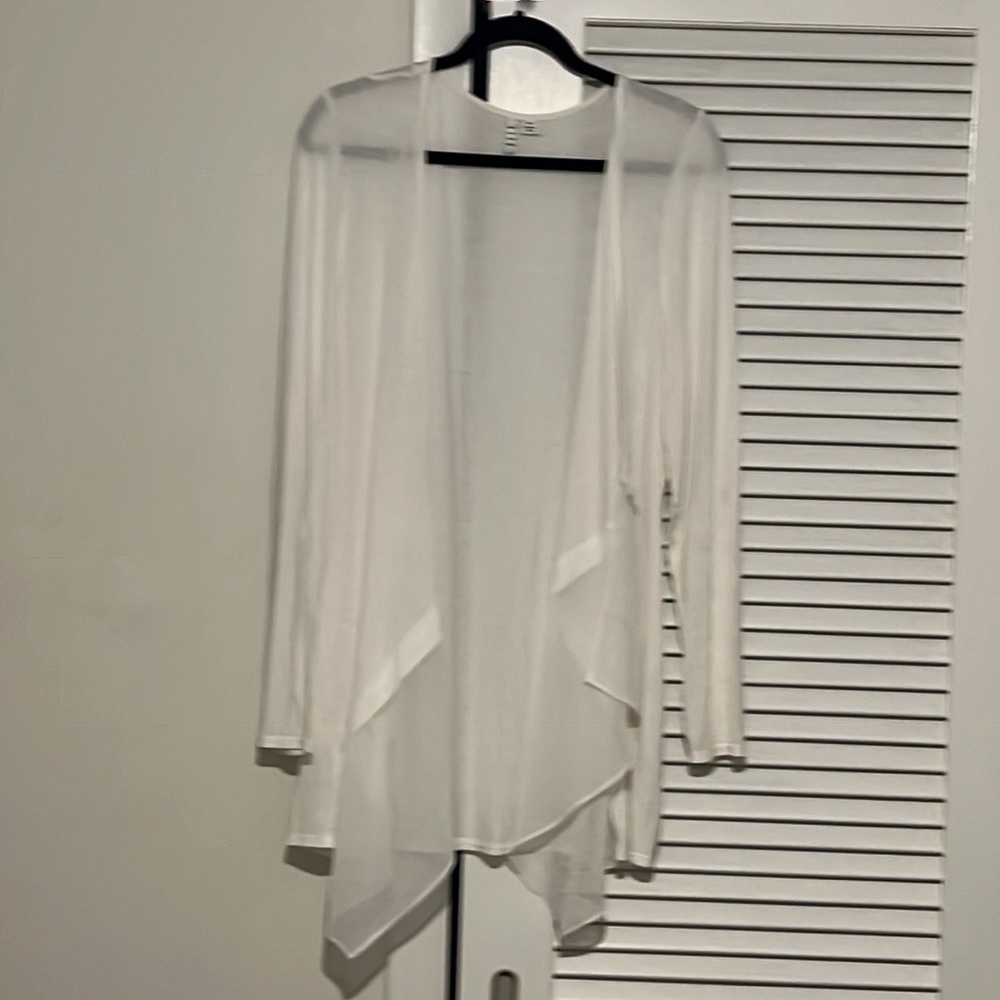 Elle White Long Cardigan